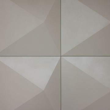 Tile - Stone & Other-16''x16'' Fifth Avenue Prisma Cinza Satin Finish