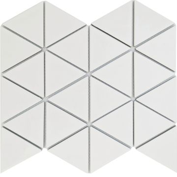 Mosaic-4 Triangle White