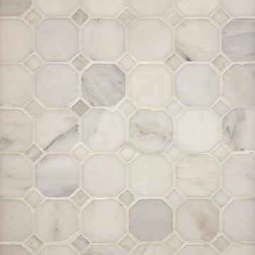 Mosaic-Classic White Octagon Mosaic Polished