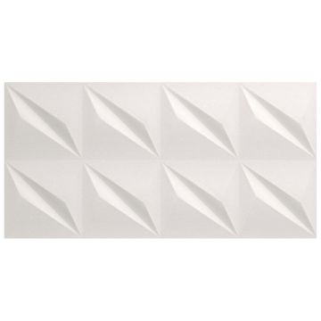 Tile - Ceramic-16''x32'' 3D Wall Design Flash White Matt