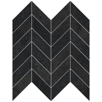 Mosaîque-12X12 Nuances Anthracite Mosaico Chevron