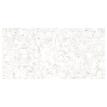 Tile - Ceramic-24X48 Alabastro Bianco Deco Lev. Rt