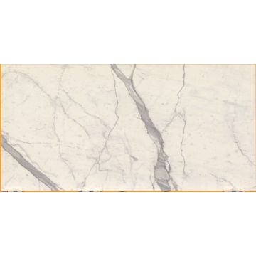 Dalles-Céramique-Maxfine Marmi 6mm Statuario B. Venato Extra A Lev (59X118po)