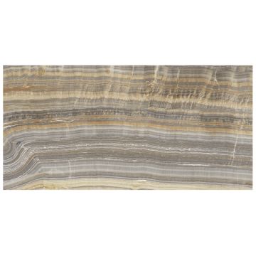 Dalles-Céramique-Maxfine Marmi 6mm Onice Grigio Lev (59X118po)