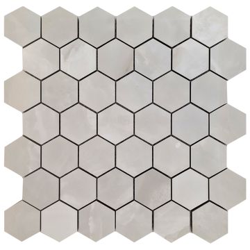 Mosaîque-2In Tapi Onyx Bianco Hexagon Lev.