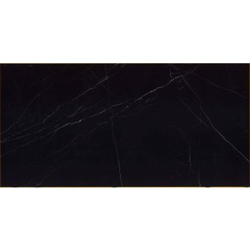Dalles-Céramique-Maxfine Marmi 6mm Black Marquinia Silky (59X118po)