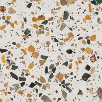 Tuile-Pierre et autres-24X24 Terrazzo Collection New Deluxe White Adouci-
