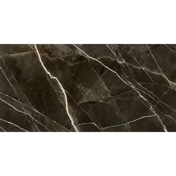 Dalles-Céramique-Grande Marble 12mm Calacatta Black Faccia B Lux (64X128Po)