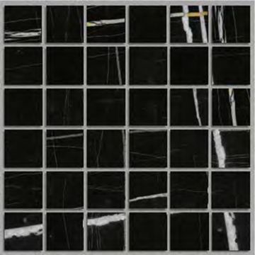 Mosaic-2''x2'' London Light Mos. Beluga Lap.