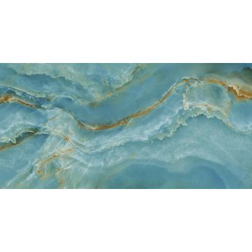 Tuile-Céramique-24X48 Incanto Onice Blu Glossy Rt.