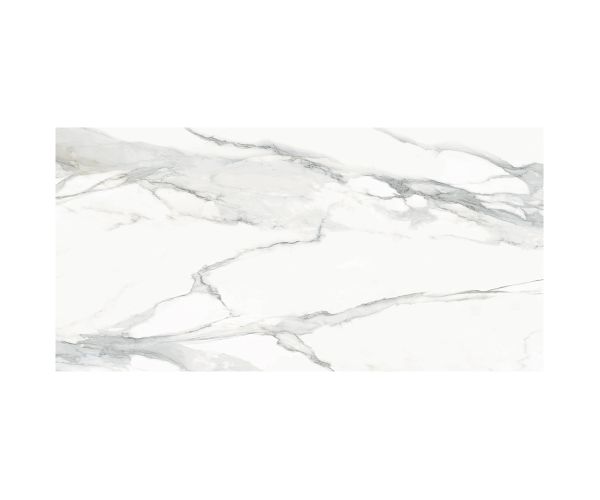 Dalles-Céramique-Gigantec 12mm Statuario Absolute A Bookmatch Lev (63X126po)