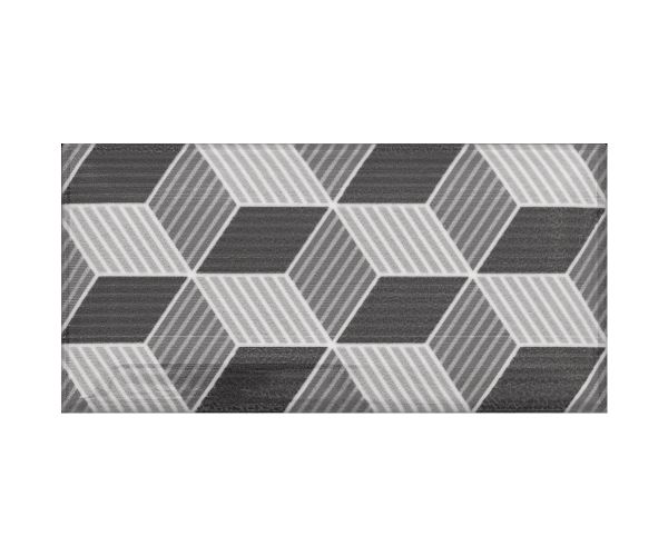Mosaic-3''x6'' Metro Patchwork B&W (Random Mix Of 16)