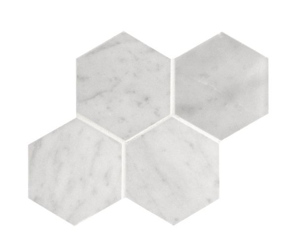 Mosaic-2 7/8'' Hexagon Bianco Carrara Polished