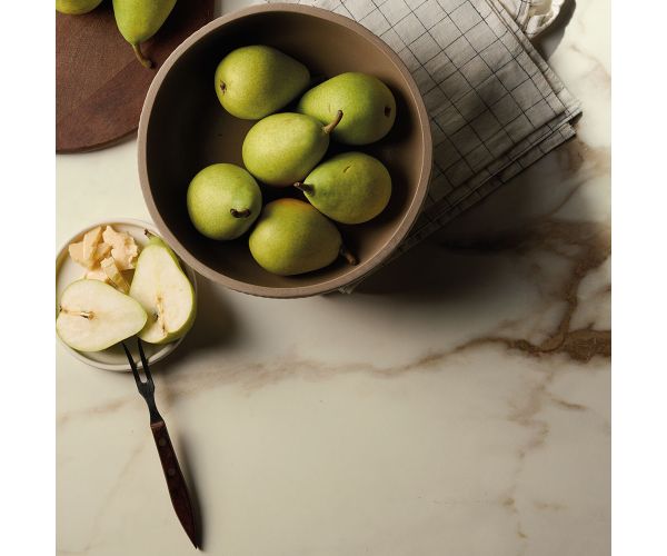 Slab - Ceramic-Sapienstone 4D 20mm Calacatta Macchia Vecchia A Bookmatch Pol (63X126in)