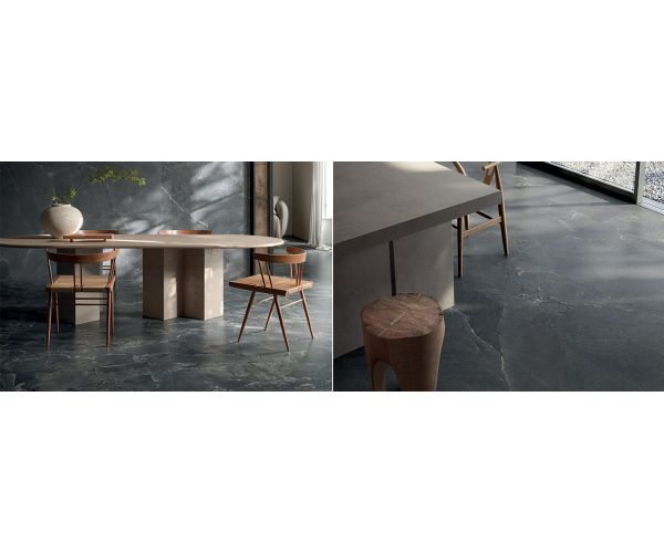 Tile - Ceramic-24X48 Unique Intensity Cobblestone Black Rt