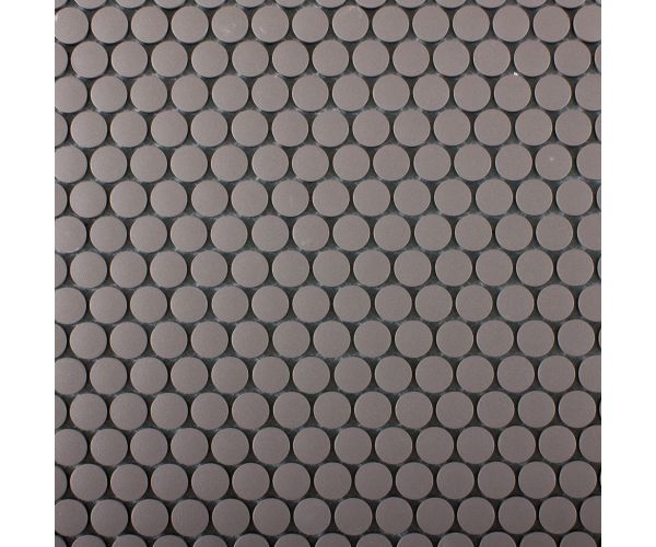 Mosaic-3/4'' Penny Round Grey Porcelain