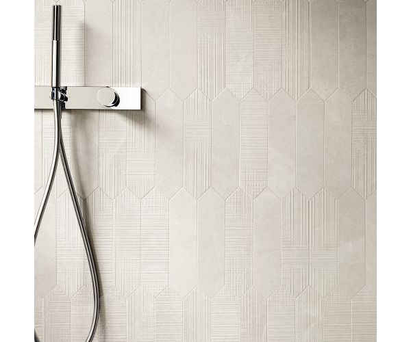 Tile - Ceramic-3''x12'' Eureka Bianco Losanga Nat. Rt