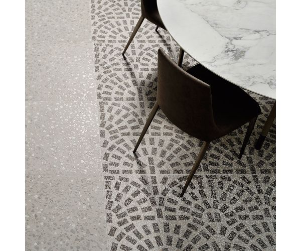 Tile - Ceramic-24''x24'' Terrazzo Calce Mini Nat. Rt