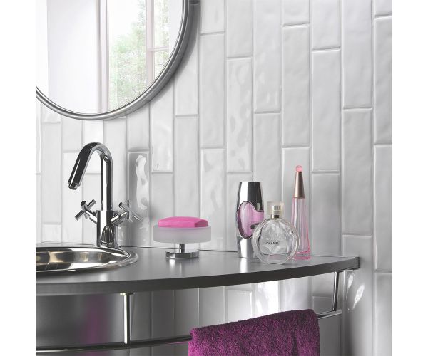 Tile - Ceramic-2.5''x10'' Color Trend White Matt