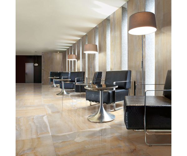 Tile - Ceramic-29.6''x29.6'' Maxfine Marmi 6mm Onice Oro Nat (Hn)