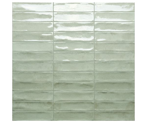 Tile - Ceramic-2X8 Marrakech Light Grey Brick Glossy