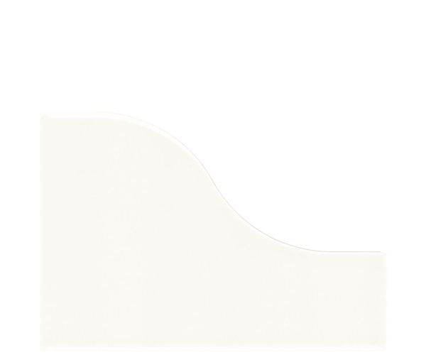 Tile - Ceramic-3,25X4,75 Curve White Glossy