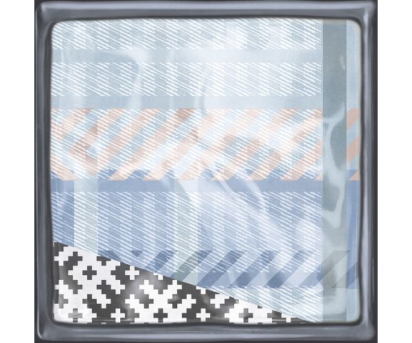 Tuile-Céramique-8X8 Glass Decor Blue Mix