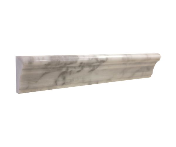 Tile - Stone & Other-2''x12'' Collection Bianco Carrara Frame Molding Honed