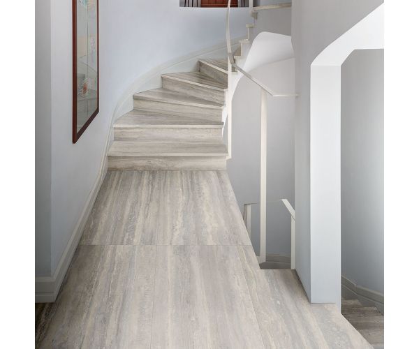 Tile - Ceramic-12X24 Mystone Travertino Silver Nat. Rt
