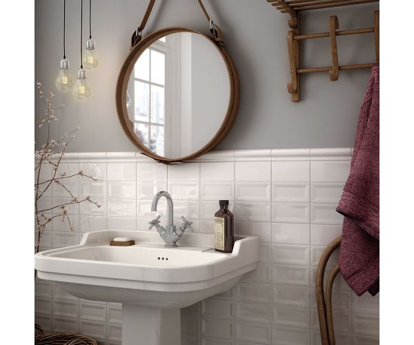 Tile - Ceramic-3''x6'' Inmetro White Brillo