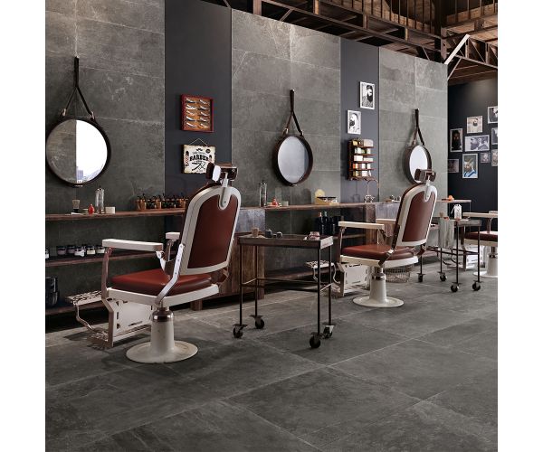 Mosaic-12''x24'' Groove Mos. Listelli Sfalsati Mistique Black Nat.