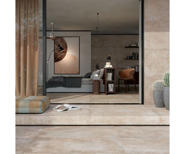 Tile - Ceramic-12X24 Plaza Beige Nat. Rt (Antibacterial)