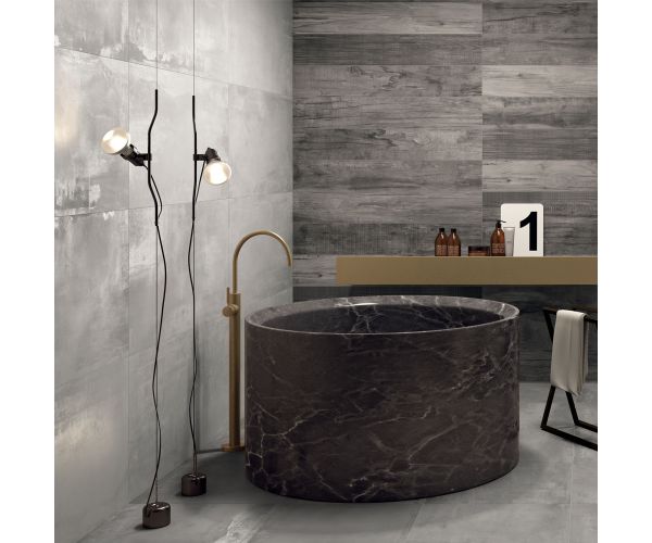 Tuile-Céramique-24''x48'' Interno 9 Silver Lap. Rt