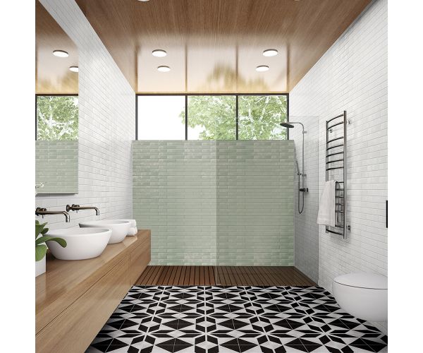 Tile - Ceramic-2X10 Grace Emerald Matt