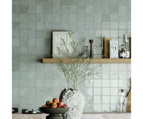 Tile - Ceramic-2X8 Marrakech Light Grey Brick Glossy