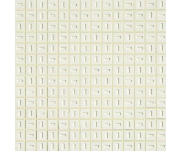 Mosaîque-12X12-0.75X0.75 Flicker Talc Mosaic Mesh Mounted