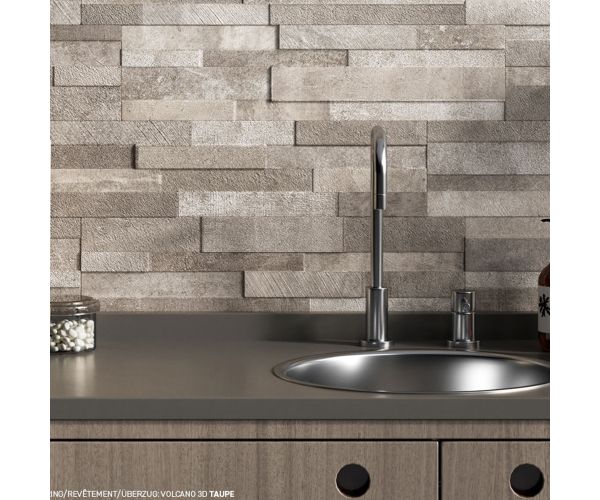 Tile - Ceramic-6X24 Volcano 3D White