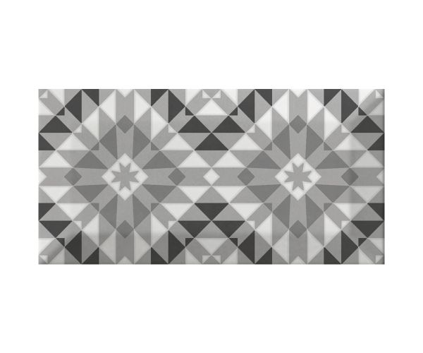 Mosaic-3''x6'' Metro Patchwork B&W (Random Mix Of 16)