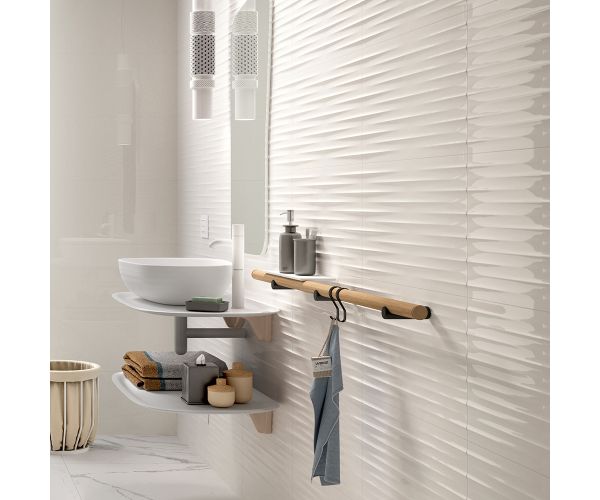 Tile - Ceramic-12''x24'' Color Code Bianco Sat. Rt