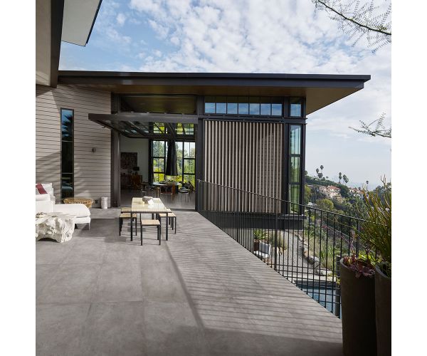 Tile - Ceramic-12X24 Plaza Grey Nat. Rt (Antibacterial)