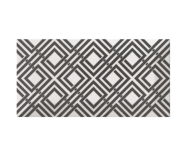 Mosaic-3''x6'' Metro Patchwork B&W (Random Mix Of 16)