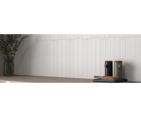 Tile - Ceramic-2X16 Hopp White Nat