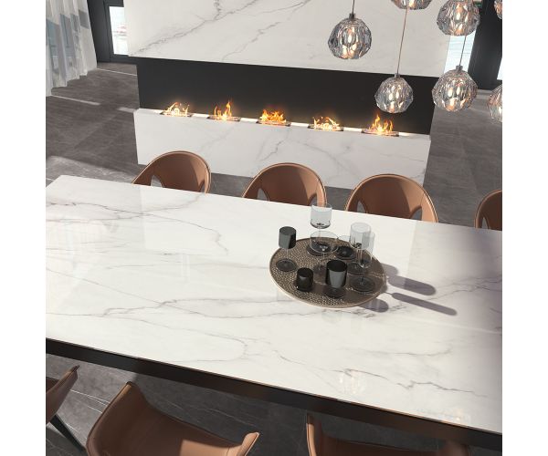 Tile - Ceramic-29.6''x29.6'' Maxfine Marmi 6mm Calacatta Lev.
