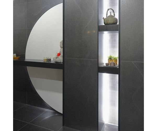 Tile - Ceramic-12X24 Akila Black Lux