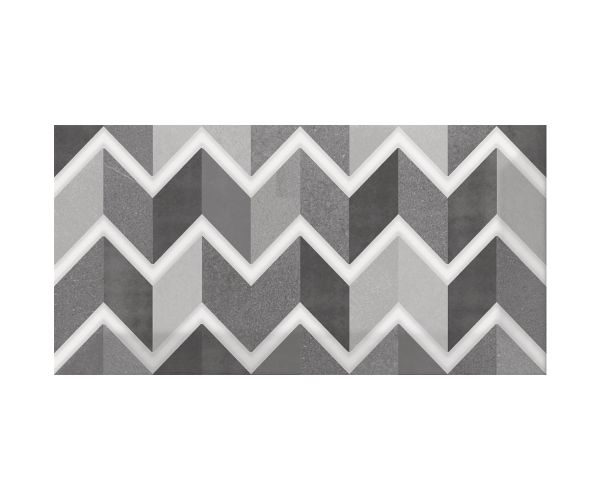 Mosaic-3''x6'' Metro Patchwork B&W (Random Mix Of 16)