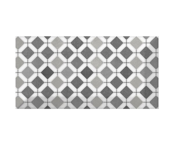Mosaic-3''x6'' Metro Patchwork B&W (Random Mix Of 16)