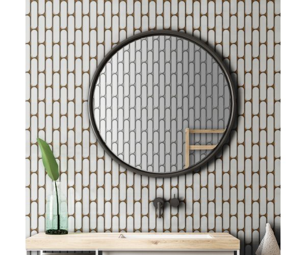 Tile - Ceramic-2X8 Oblong Snow