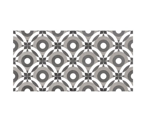 Mosaic-3''x6'' Metro Patchwork B&W (Random Mix Of 16)