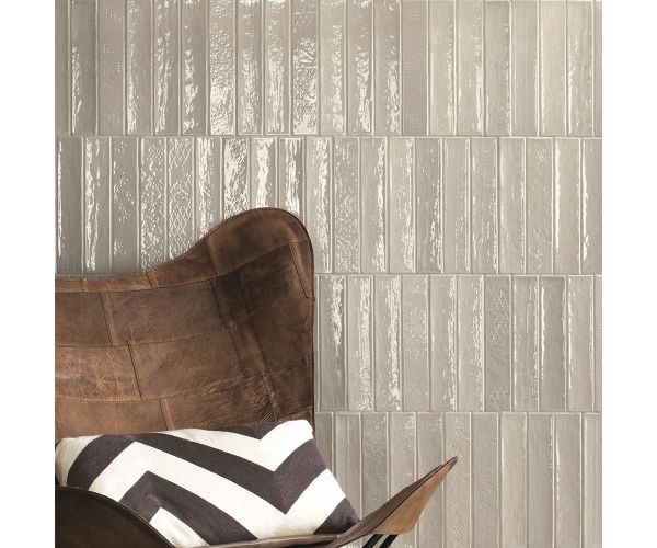 Tile - Ceramic-2''x10'' Atelier Silver