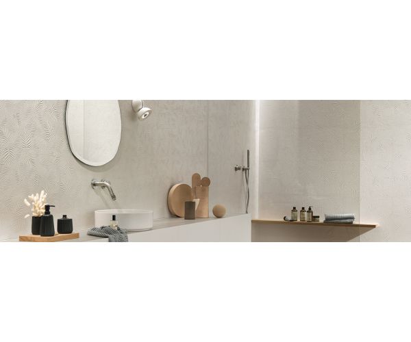 Tuile-Céramique-16X32 3D Wall Carve Whittle White